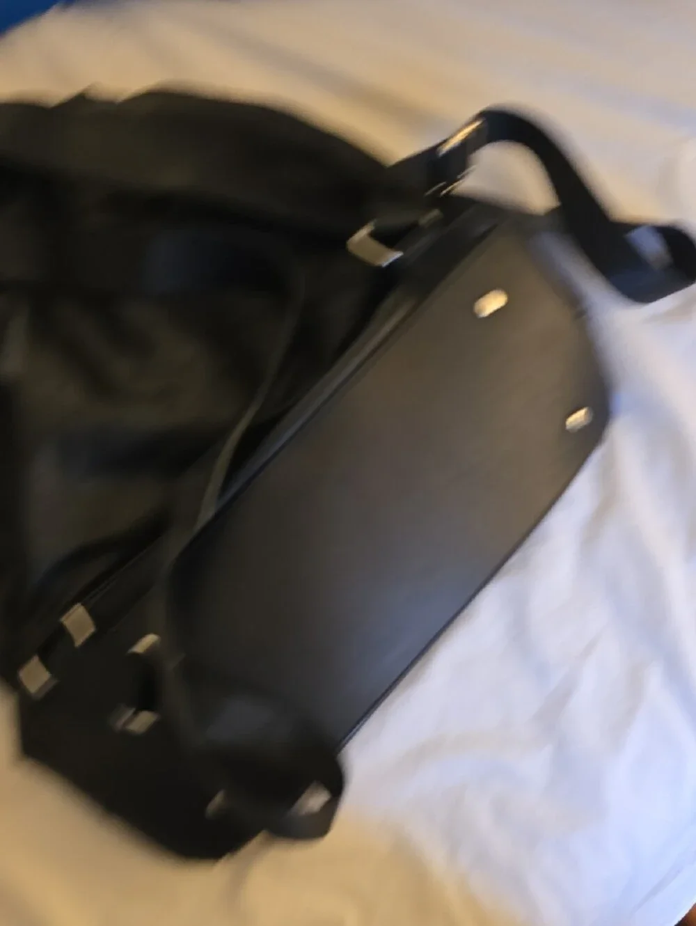 Zara Black Tag Soft Leather Men's Backpack with Front Flap